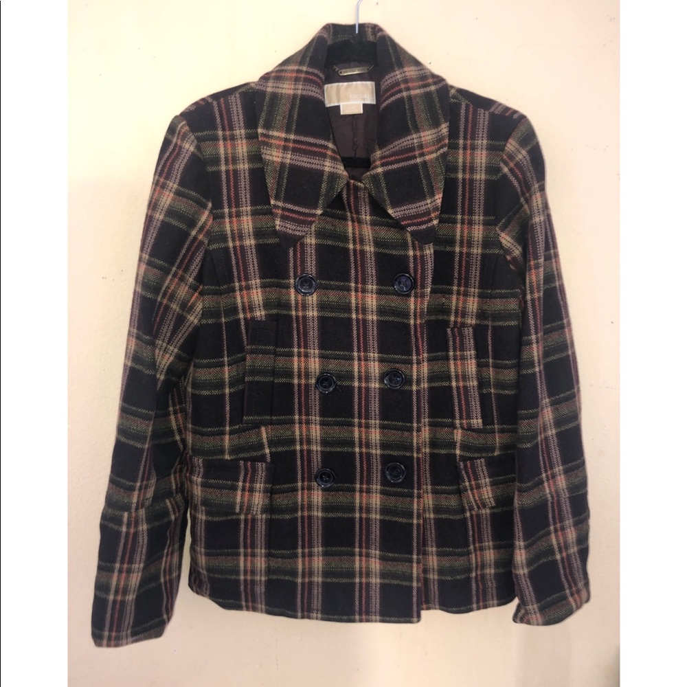 Plaid Michael Kors Women Coat